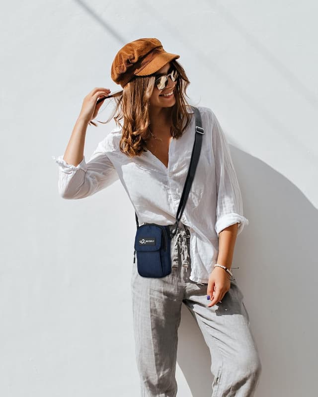 Thumbnail 6 de Waterfly Small Shoulder Crossbody Bag – mini belt bag with adjustable strap and carabiner