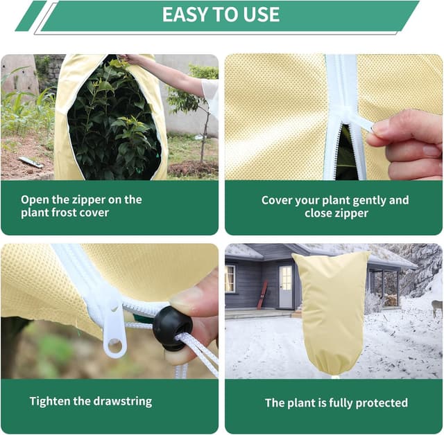 Thumbnail 4 de GUKULIVEL 80x120 cm Garden Fleece 80gsm plant cover