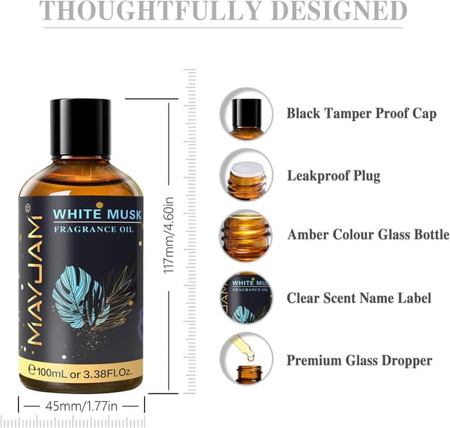 Thumbnail 4 de MAYJAM White Musk Fragrance Oil 100ML