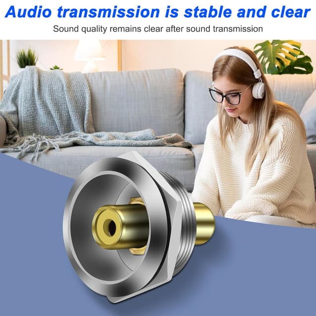 Detalle 2 de MEIRIYFA RCA Panel Mount Coupler 3pcs