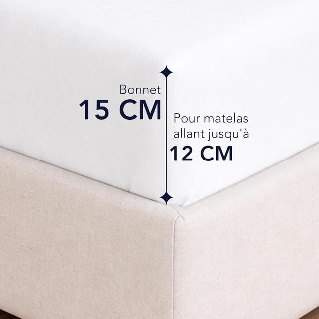 Thumbnail 2 de Dreamzie Drap Housse 80x190/200 coton