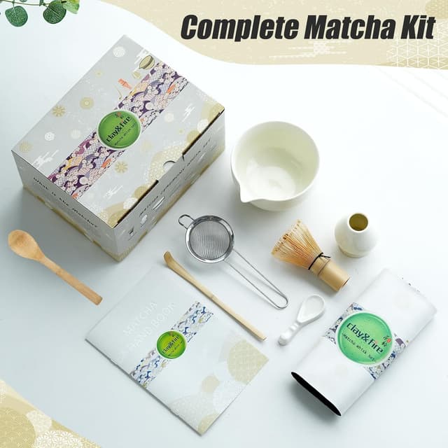 Thumbnail 1 de Clay&Fire Matcha Whisk Set 9-Piece Kit