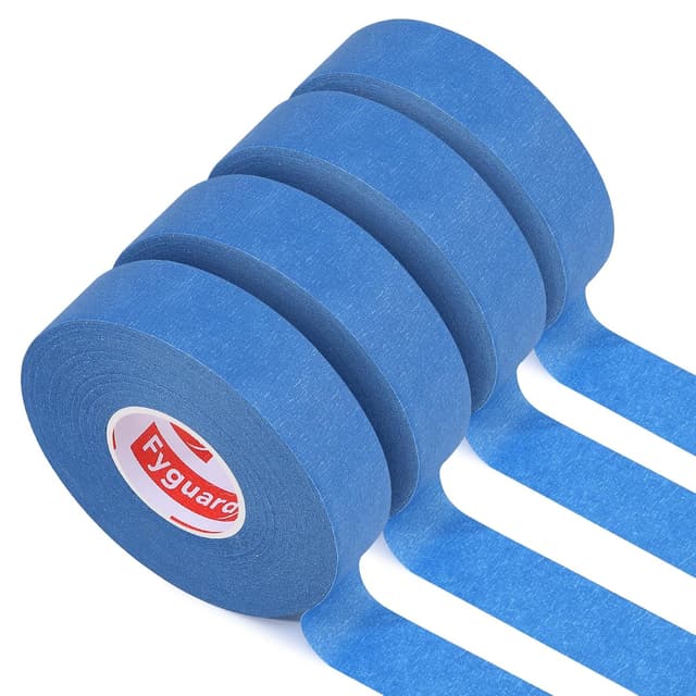 Detalle de Fyguard 4 Rolls Blue Painters Tape (24mm x 50m) – crepe paper masking tape with no residue