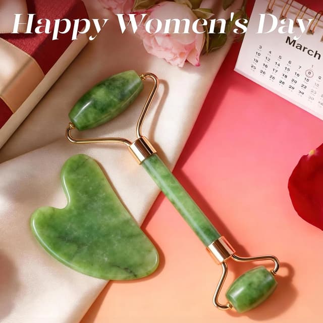 Thumbnail 1 de BAIMEI IcyMe Gua Sha & Jade Roller Set for Puffiness ⚙