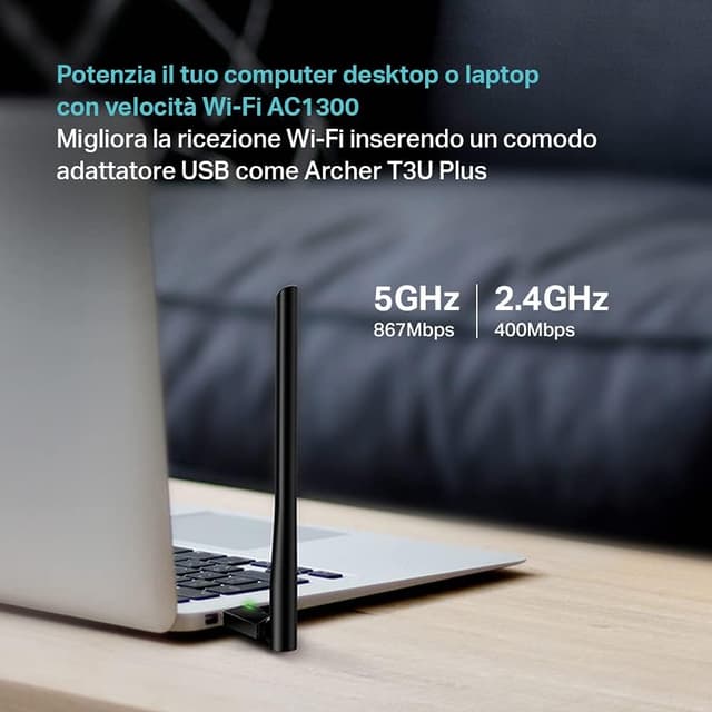 Thumbnail 2 de TP-Link Archer T3U Plus Chiavetta WiFi AC1300
