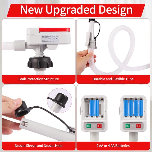 Detalle de DAXIMMC Fuel Transfer Pump 3.2 GPM ⛽