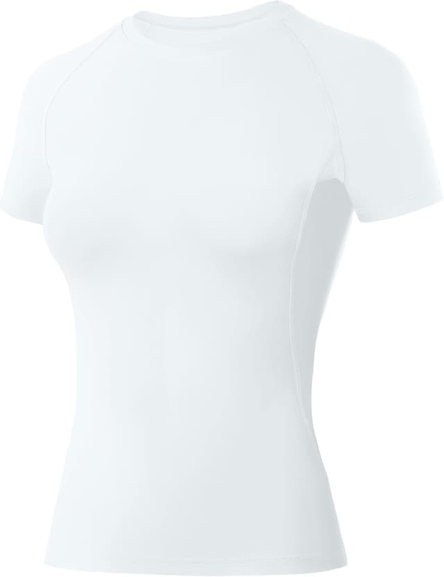 Detalle de WISMBOX Women’s Compression Base Layer Short Sleeve Quick Dry Gym Top