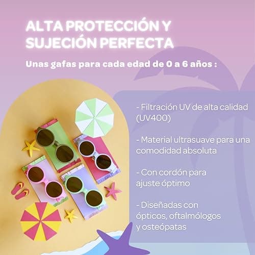 Detalle 2 de BÉABA Merry Gafas 100% Protección UV, 2-4 años