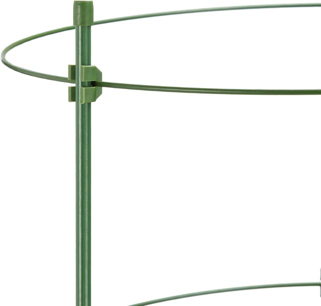 Thumbnail 6 de Relaxdays : lot de 6 tuteurs à tomates avec 4 anneaux réglables, métal et plastique (90 cm)