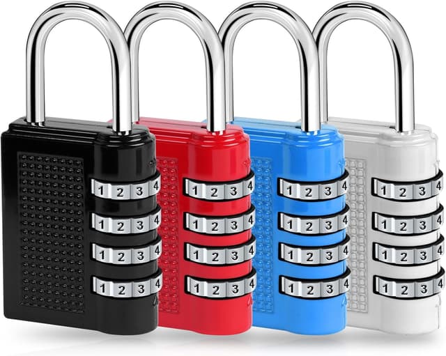 Detalle de Flintronic lot de 2 cadenas à code à 3 chiffres TSA avec câble 14 cm