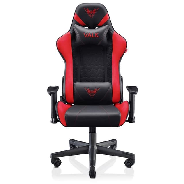 Detalle de VALK Nyx Silla gaming roja/negra