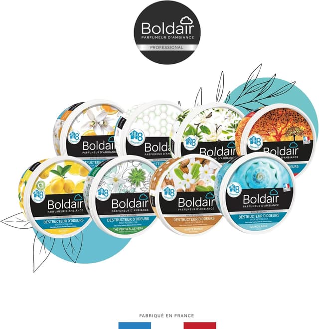 Detalle 2 de Boldair Destructeur d’Odeurs en Gel Fleur de Coton (boîte diffuseuse 300 g)