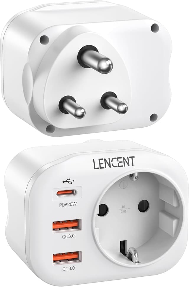 Imagen de LENCENT Adaptateur Voyage Type D 20W en OfertitasTOP