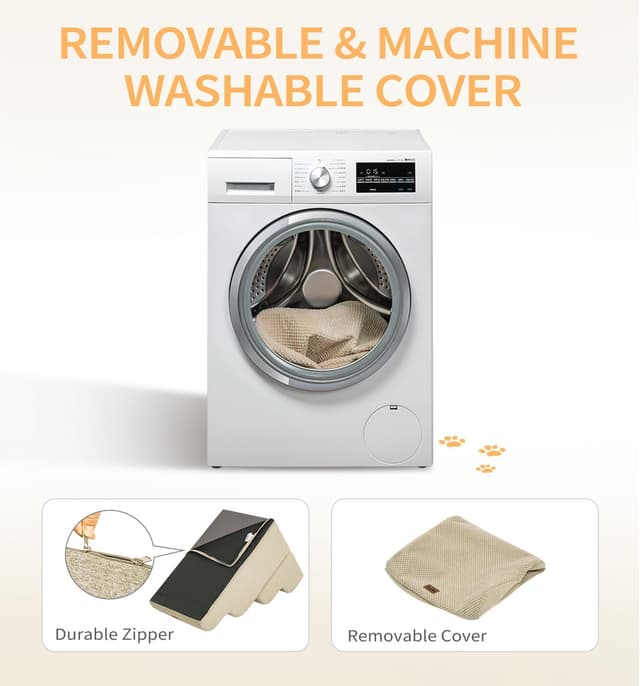 Thumbnail 5 de Made4Pets 4-Step Pet Stair for 19.7 in Bed