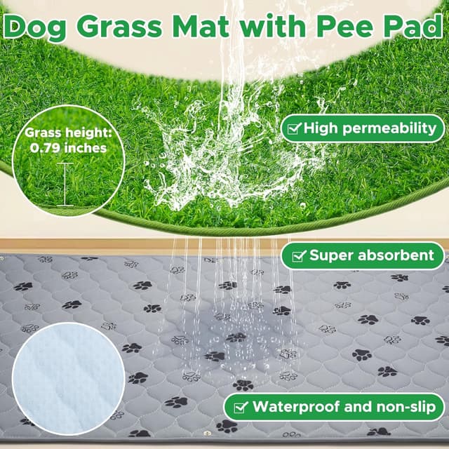 Detalle 2 de SSRIVER Pinkelmatte 50 x 73 cm 2-in-1