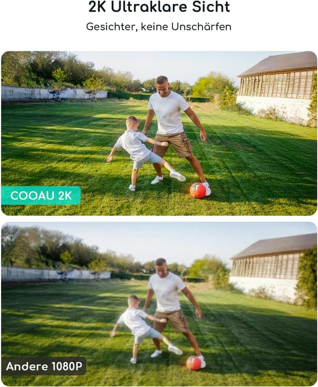 Thumbnail 4 de COOAU Überwachungskamera 2K