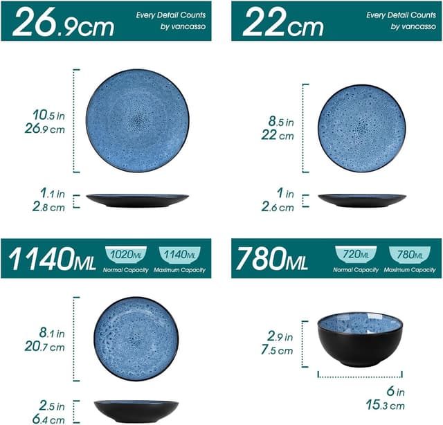 Thumbnail 1 de vancasso Serie BUBBLE Vajilla 24 Piezas