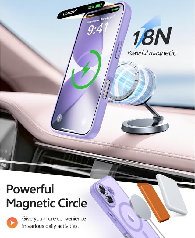 Detalle de FNTCASE for iPhone 17 Translucent Matte Case