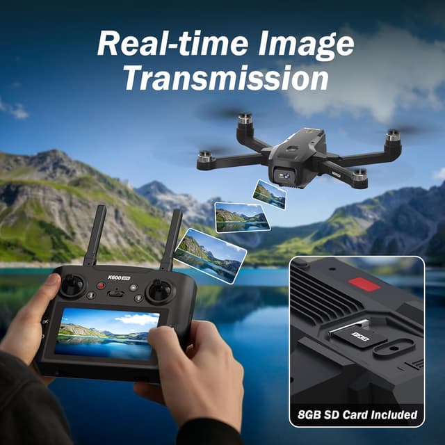 Detalle 2 de suangrc K600GPS con fotocamera 1080P e schermo FPV da 4,5