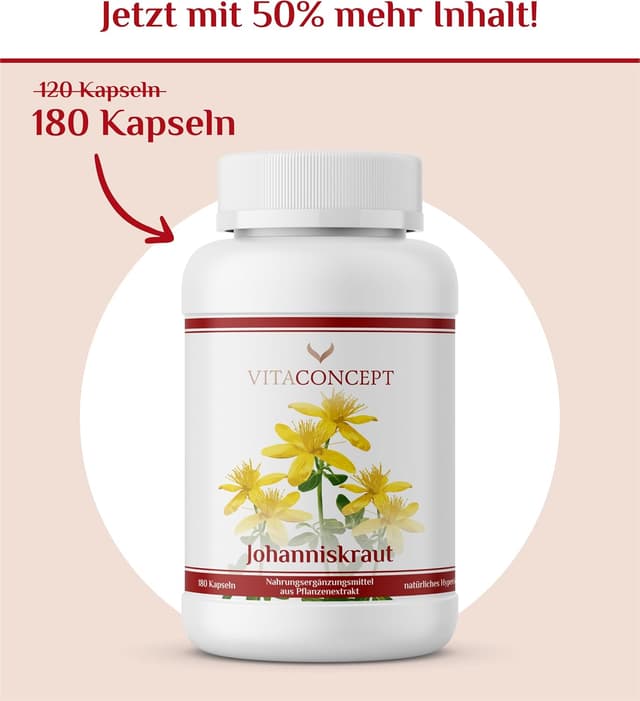 Detalle 2 de Vitaconcept Johanniskraut 5000 mg Kapseln