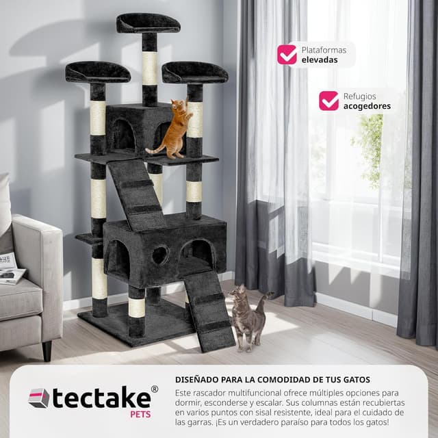 Thumbnail 6 de TecTake Rascador para Gatos 170 cm