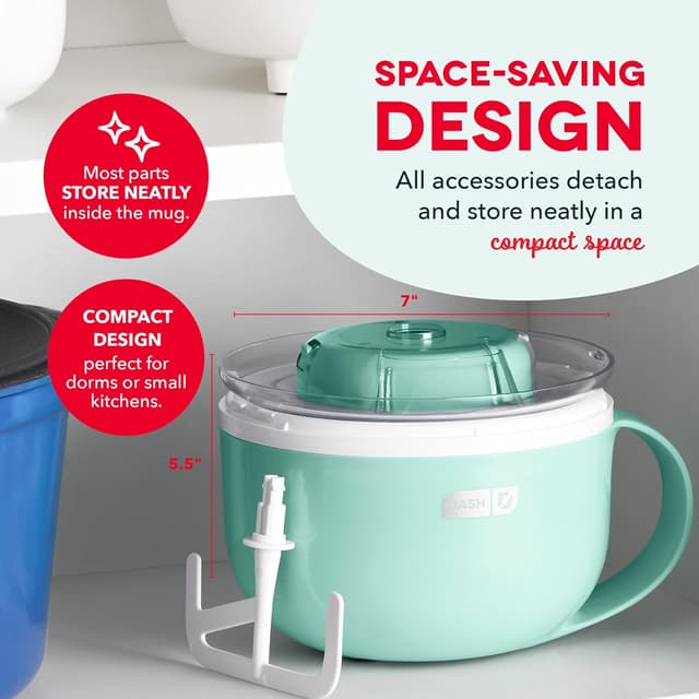 Detalle 2 de Dash My Mug Ice Cream Maker, Single-Serve