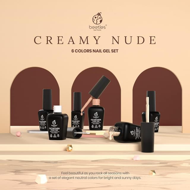 Detalle 2 de Beetles UV Gel Nagellack Set 6 Farben