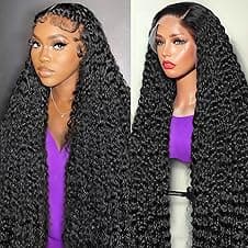 Imagen de FDSAFEF 34-inch Deep Wave Lace Front Wig 🎀 en OfertitasTOP