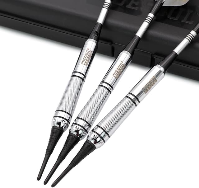 Detalle de CUESOUL Sky Wolf : fléchettes avec pointes souples et étui (barils laiton, 16 g)