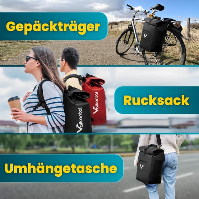 Thumbnail 1 de Valkental 3in1 Fahrradtasche 25L