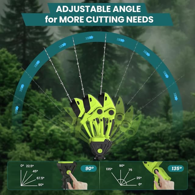 Thumbnail 4 de Cordless Pole Hedge Trimmer & Chainsaw Set 550W