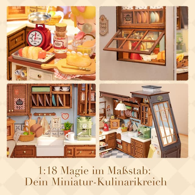 Thumbnail 3 de Rolife Miniatur Haus Bäckerei Küche 359 Teile 🧩