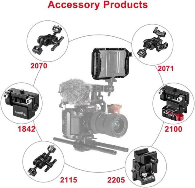 Detalle 2 de SMALLRIG Shinobi Cage AtomX 5" (CMA2305) Käfig für Atomos Shinobi