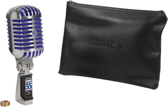 Detalle 2 de Shure Super 55 Deluxe XLR Supercardioid Dynamic Vocal Microphone (Vintage-Style)