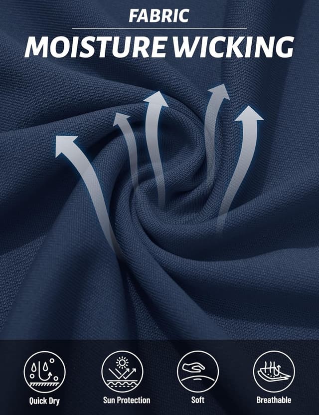 Detalle 2 de TACVASEN women’s short-sleeve quick-dry UV protection T-shirt (UPF 50+)