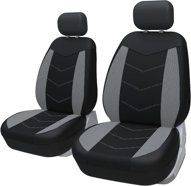 Detalle 2 de TOYOUN Fundas Asientos Coche Universal Delanteros Gris