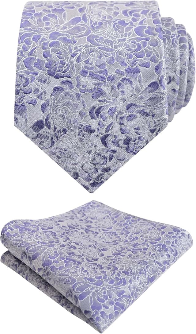 Detalle de Alizeal floral necktie set 8 cm