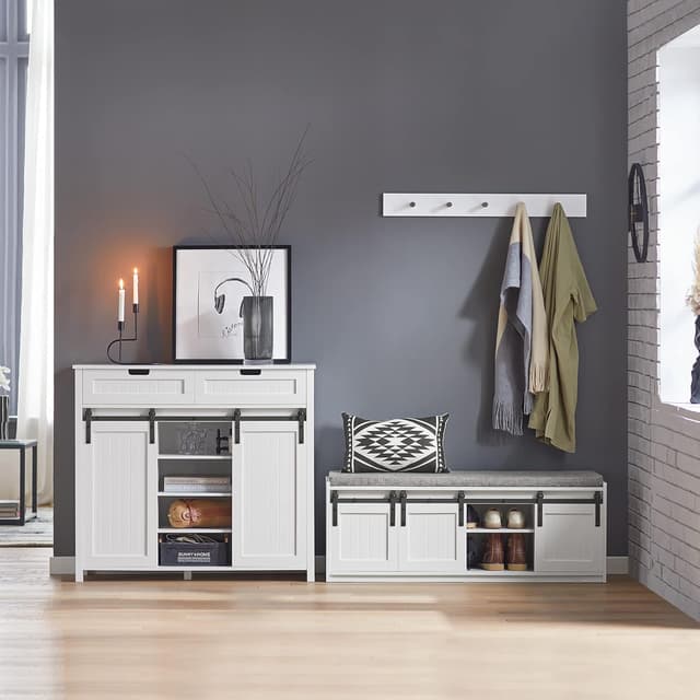 Thumbnail 4 de SoBuy FSB74-W Aparador Blanco con Puerta Corrediza