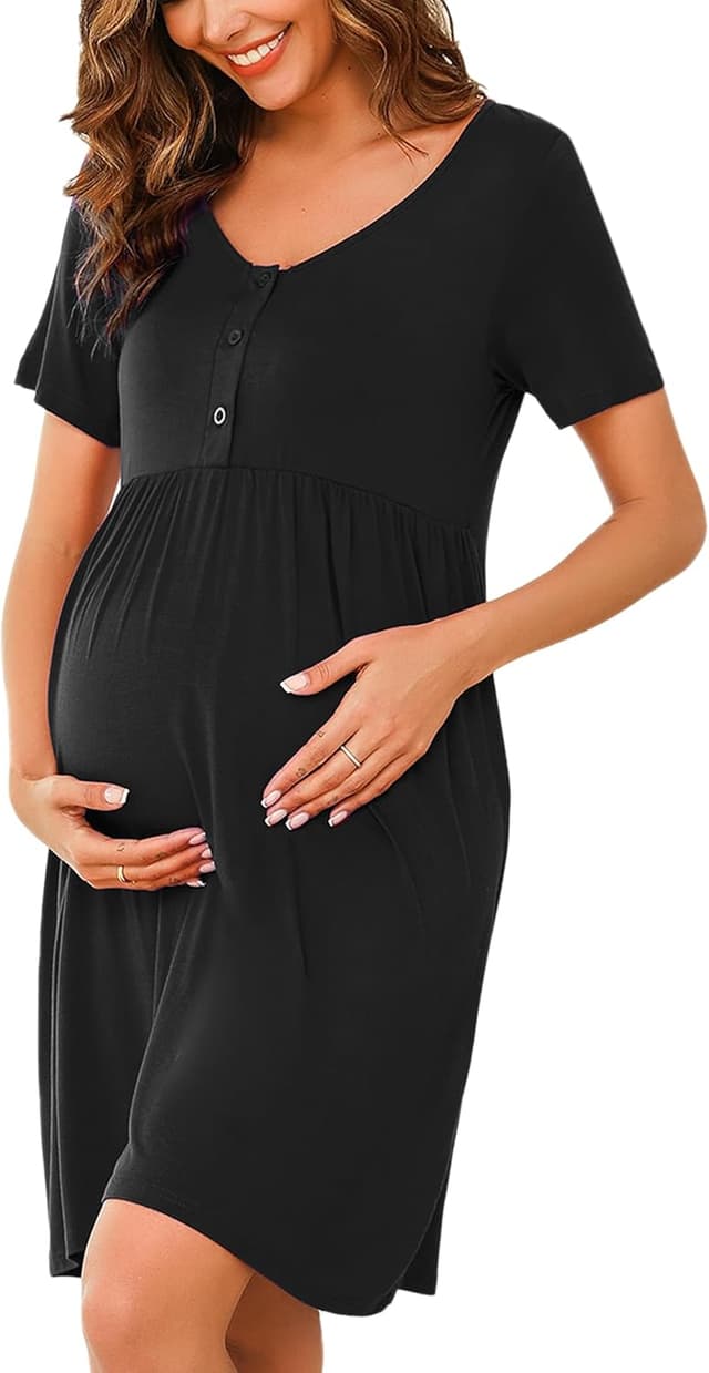 Thumbnail 6 de Bresdk Chemise de Nuit Maternité Boutons