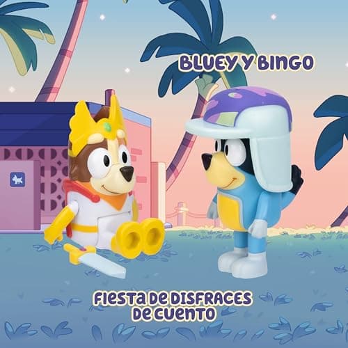 Detalle de Famosa Bluey Pack 2 Figuras Fairtale, articuladas 🎲