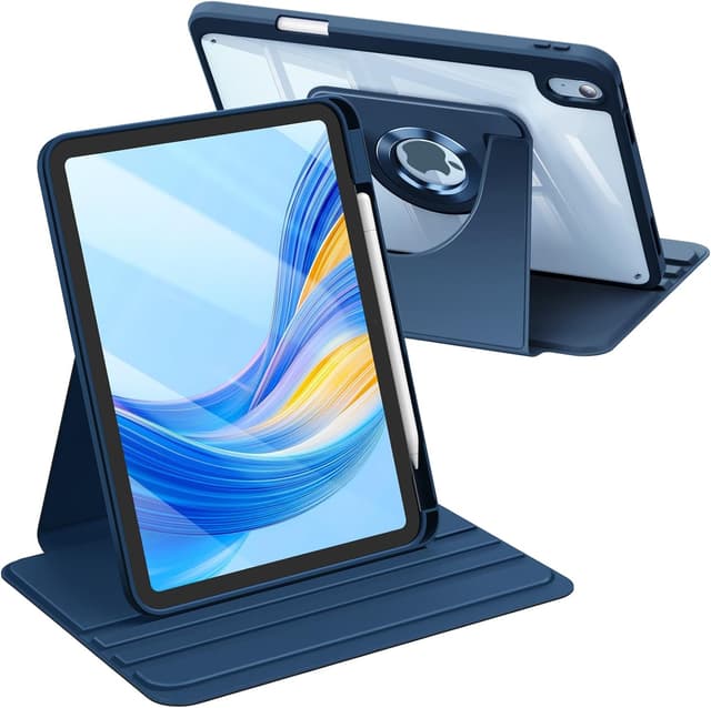Detalle de FINTIE Rotierende Hülle für iPad A16 11/10. Gen blau