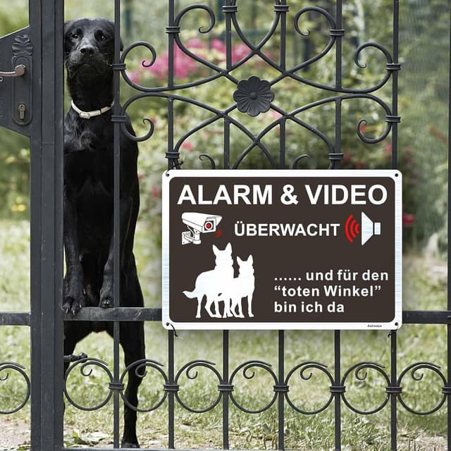 Detalle 2 de Ashoaza Schild Alarm und Videoüberwachung 30x20