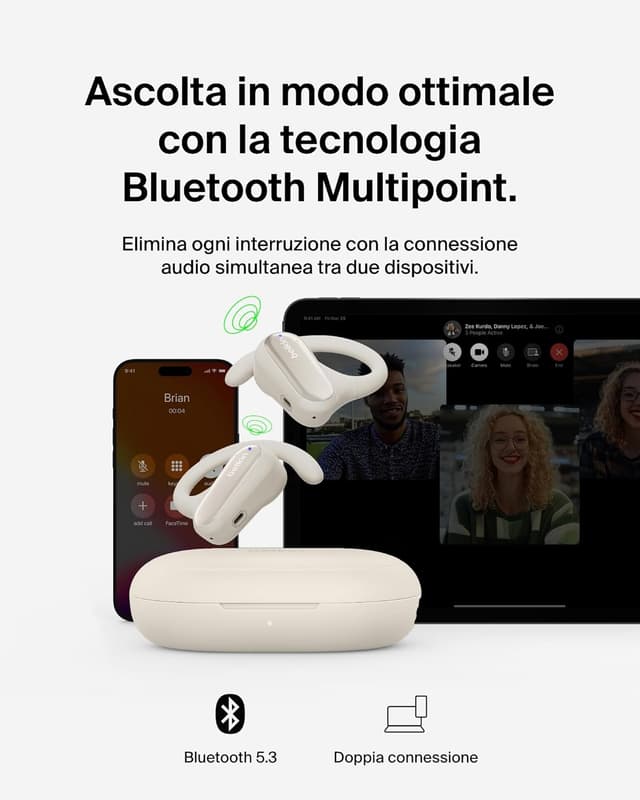 Thumbnail 4 de Belkin SoundForm ClearFit Auricolari Open-Ear