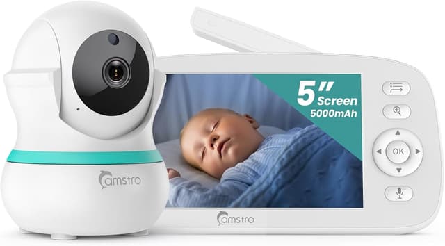 Imagen de CAMSTRO Babyphone cámara 5 pulgadas 360° 4X Zoom 2.4 GHz en OfertitasTOP