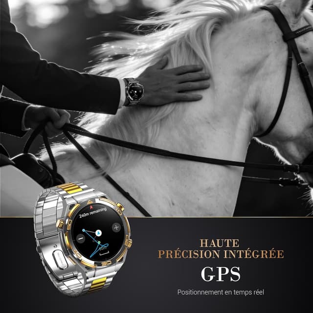 Detalle de Blackview Montre connectée Homme W90Pro 14K Or Luxe avec IA ChatGPT, écran AMOLED 1,43" et GPS intégré