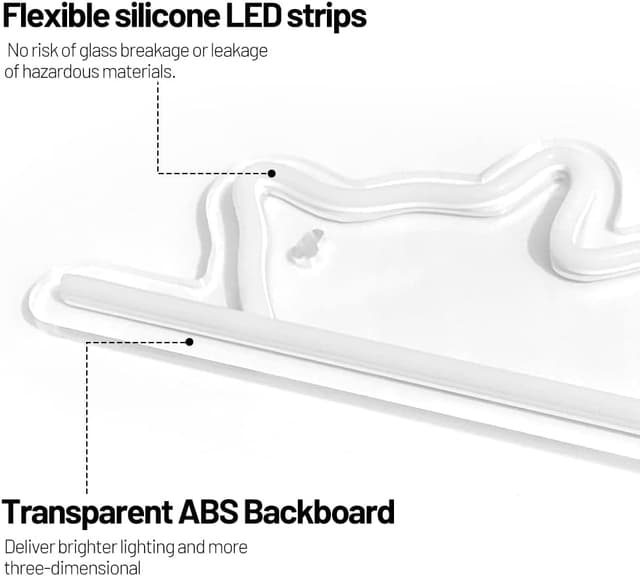Thumbnail 6 de PILOYINDE Katze LED Schild 16,5×9,8 🪧