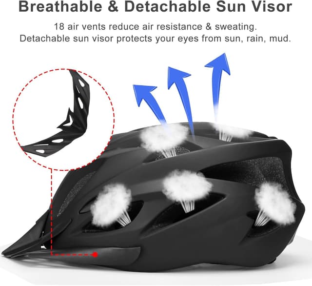 Detalle de RaMokey Cycle Helmet 18 vents 58-62cm