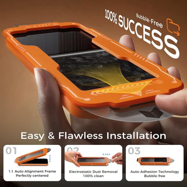 Thumbnail 4 de NeverBreak 9H+ iPhone 17 Pro Max Screen Protector 6.9"