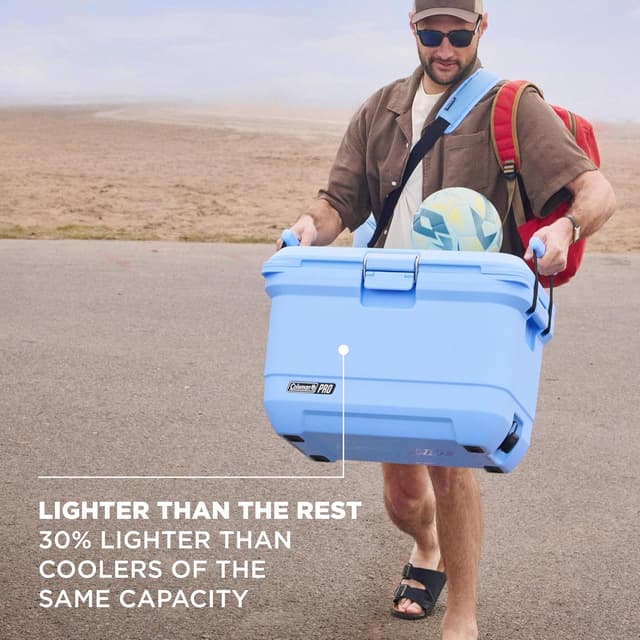 Detalle de Coleman Pro Heavy-Duty 45qt Ultra-Light Premium Hard Cooler (74-can capacity)