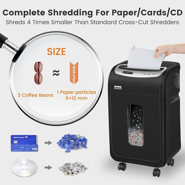 Thumbnail 5 de VidaTeco Mirco-Cut 18‑sheet shredder P‑4 🗑